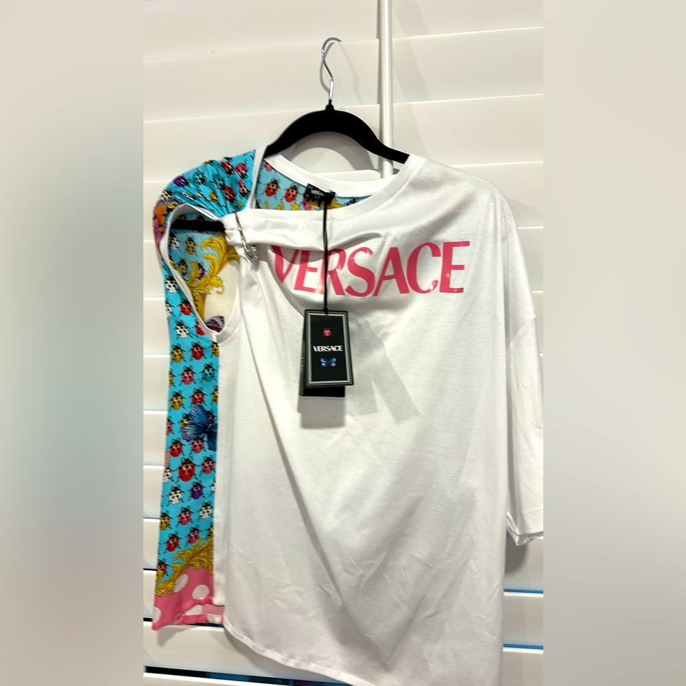 Versace Butterflies logo top/blouse/tshirt